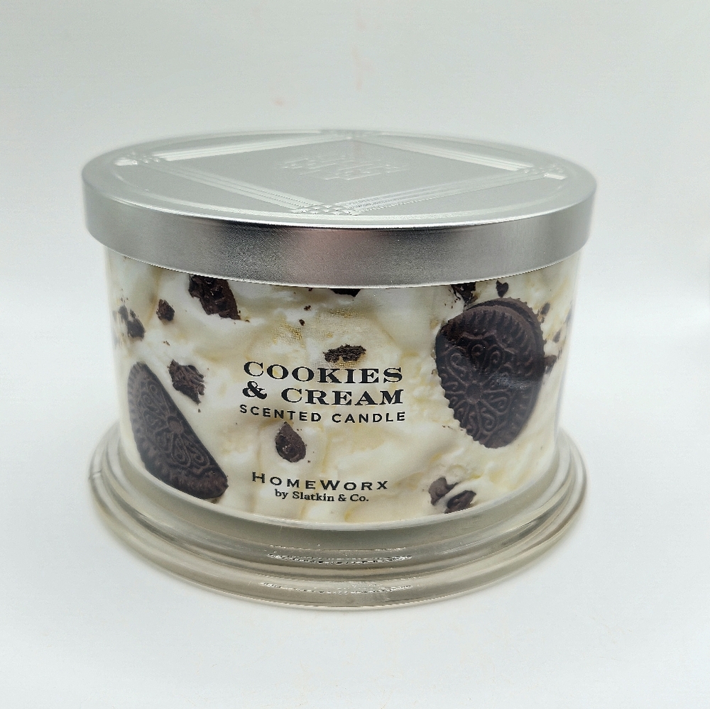 Homeworx Slatkin Cookies & Cream 3-wick Candle